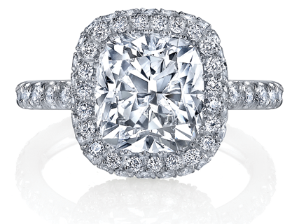 Oval Cluster Diamond Ring